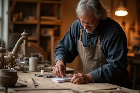 Artisans working in the Aussie Handcraft Haven workshop